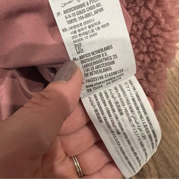 Abercrombie & Fitch Teddy Long Coat Jacket - Picture 14 of 15